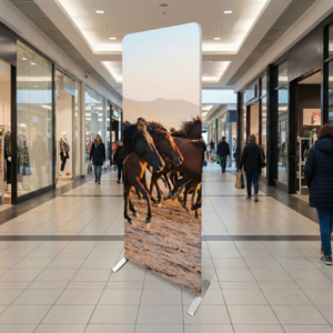 totem autoportante etendard monolite